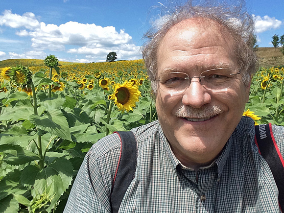 Pope Farm Conservancy - John Hillmer with Sunflowers